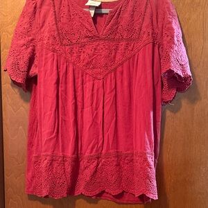 Knox Rose pinkish red Blouse